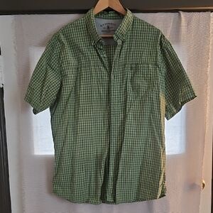 G.H. Bass & Co. Green Plaid Casual Shirt